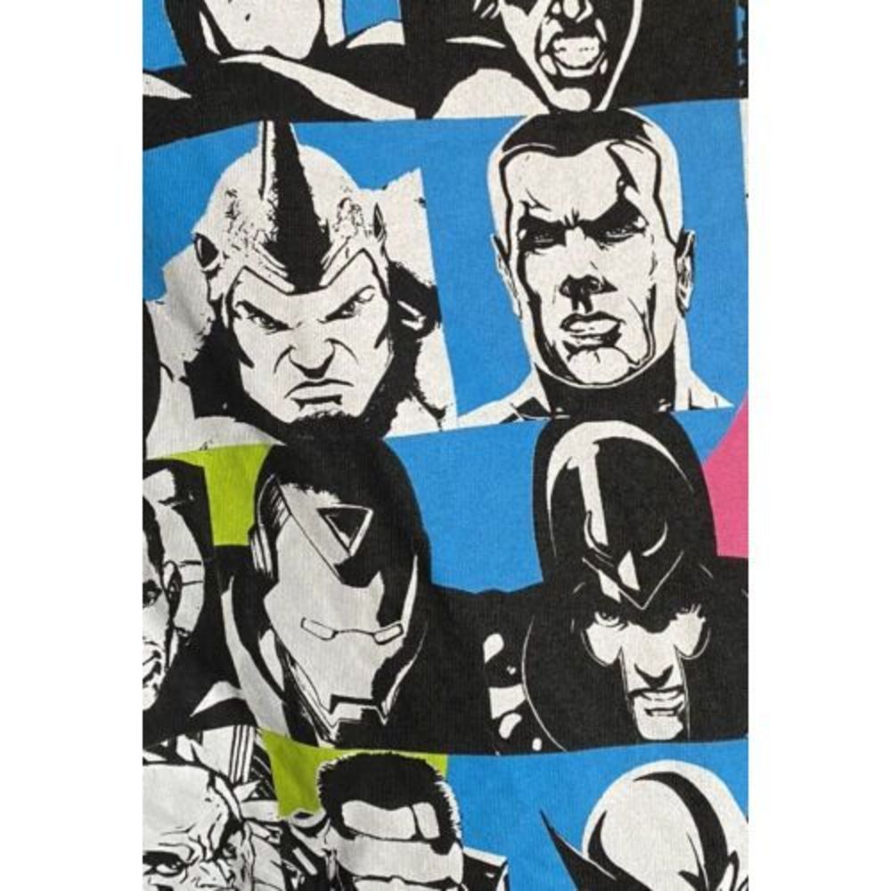 Marvel Men's Group Shot Black Graphic Adult T-Shirt XL Mad Engine Inc Superhero - Picture 6 of 6